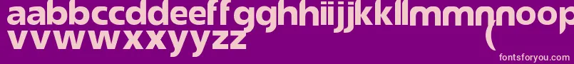 ReasonsystemRegular Font – Pink Fonts on Purple Background