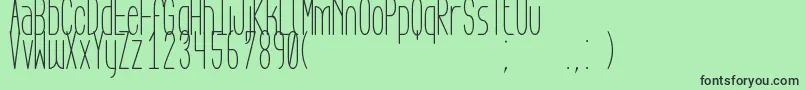 AegFlyonNow Font – Black Fonts on Green Background