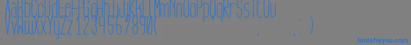 AegFlyonNow Font – Blue Fonts on Gray Background