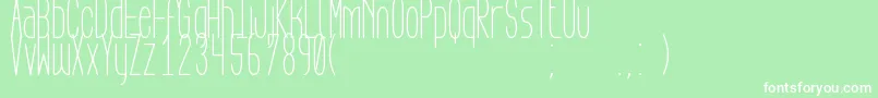 AegFlyonNow Font – White Fonts on Green Background