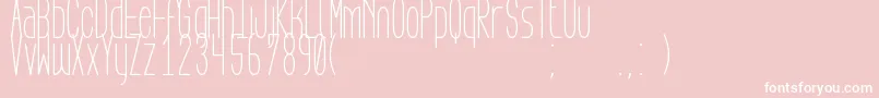 AegFlyonNow Font – White Fonts on Pink Background