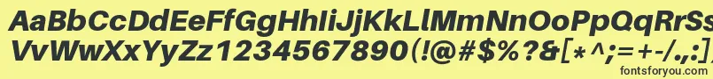 More about AileronBlackitalic Font AileronBlackitalic Font – Black Fonts on Yellow Background