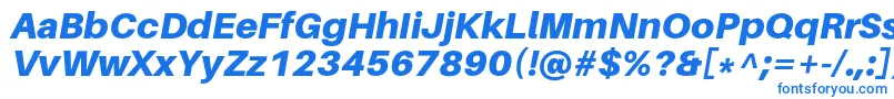 Шрифт AileronBlackitalic – синие шрифты