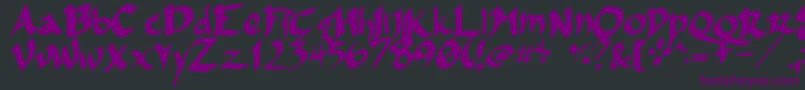 Weitere Informationen zur Fsoincom-Schriftart Fsoincom-Schriftart – Violette Schriften auf schwarzem Hintergrund