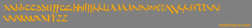 Подробнее о шрифте DeBellis Шрифт DeBellis – оранжевые шрифты на сером фоне
