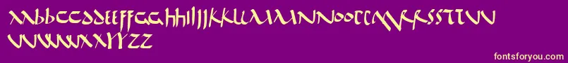 More about DeBellis Font DeBellis Font – Yellow Fonts on Purple Background