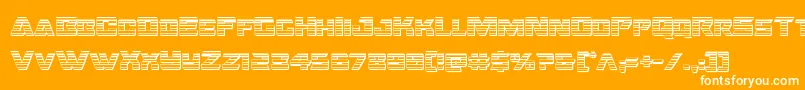 Oceanicdriftchrome Font – White Fonts on Orange Background