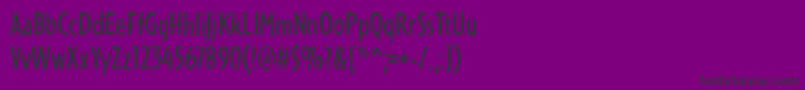 PfmanifestoRegular Font – Black Fonts on Purple Background