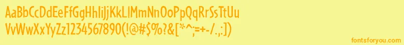 Подробнее о шрифте PfmanifestoRegular Шрифт PfmanifestoRegular – оранжевые шрифты на жёлтом фоне