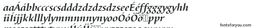 Шрифт BarbedortBoldItalic – венгерские шрифты