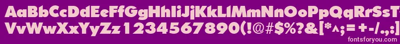 SharnayBlack Font – Pink Fonts on Purple Background