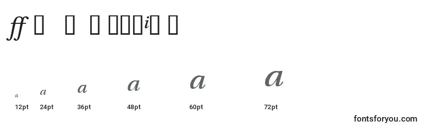 Размеры шрифта VeracityprosskItalic