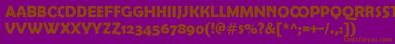 fuente BerlinsansDemiexpert – Fuentes Marrones Sobre Fondo Morado
