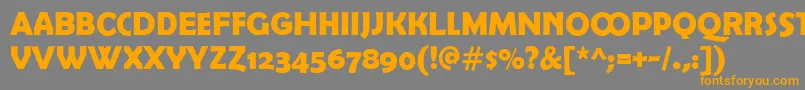 BerlinsansDemiexpert Font – Orange Fonts on Gray Background