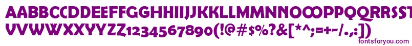 Weitere Informationen zur BerlinsansDemiexpert-Schriftart BerlinsansDemiexpert-Schriftart – Violette Schriften auf weißem Hintergrund