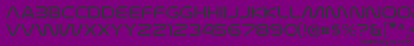 NasalizationexltRegular-fontti – mustat fontit violetilla taustalla