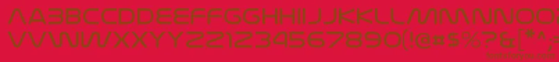 NasalizationexltRegular Font – Brown Fonts on Red Background