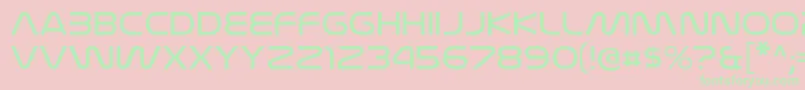 NasalizationexltRegular Font – Green Fonts on Pink Background