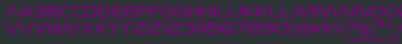 NasalizationexltRegular-fontti – violetit fontit mustalla taustalla