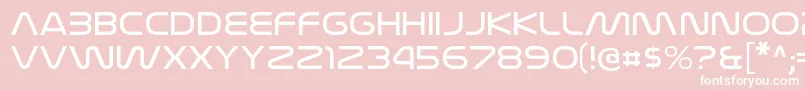 NasalizationexltRegular Font – White Fonts on Pink Background