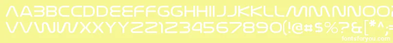NasalizationexltRegular Font – White Fonts on Yellow Background