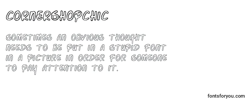 Cornershopchic Font