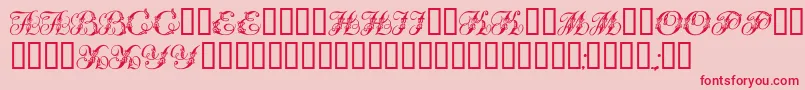 Tchekhonin2 Font – Red Fonts on Pink Background