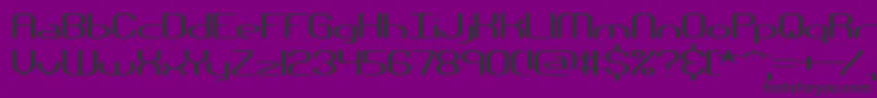 Шрифт NanosecondWideBrk – чёрные шрифты на фиолетовом фоне