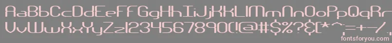 NanosecondWideBrk Font – Pink Fonts on Gray Background