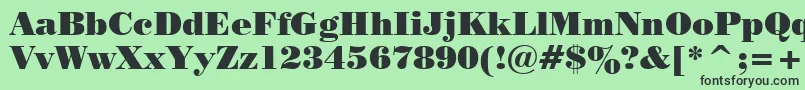 Шрифт Tt0129c – чёрные шрифты на зелёном фоне