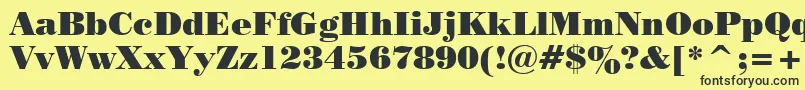 Tt0129c Font – Black Fonts on Yellow Background