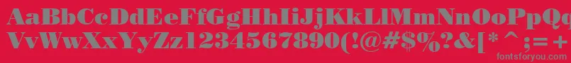 Tt0129c Font – Gray Fonts on Red Background