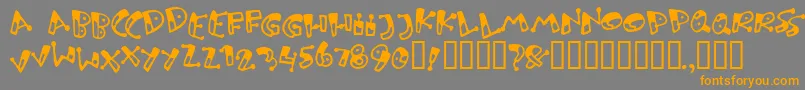 Подробнее о шрифте Bungnipp Шрифт Bungnipp – оранжевые шрифты на сером фоне