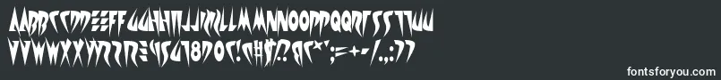 Satire Font – White Fonts on Black Background