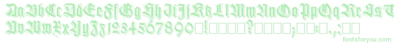 Killigrewstacatto-Schriftart – Grüne Schriften