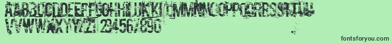 CocaineNosejob Font – Black Fonts on Green Background