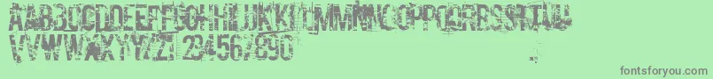 CocaineNosejob Font – Gray Fonts on Green Background