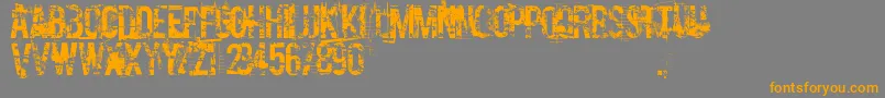 CocaineNosejob Font – Orange Fonts on Gray Background