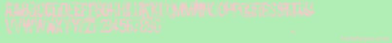 CocaineNosejob Font – Pink Fonts on Green Background