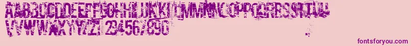 CocaineNosejob Font – Purple Fonts on Pink Background