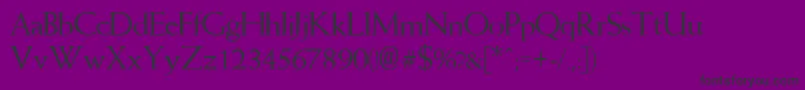 Yardstick Font – Black Fonts on Purple Background