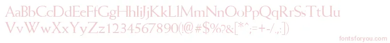 Yardstick Font – Pink Fonts on White Background