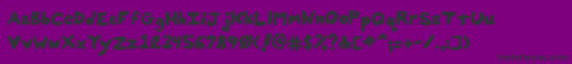 Unsplats Font – Black Fonts on Purple Background