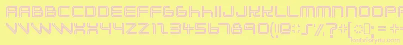 LunasolRegular Font – Pink Fonts on Yellow Background