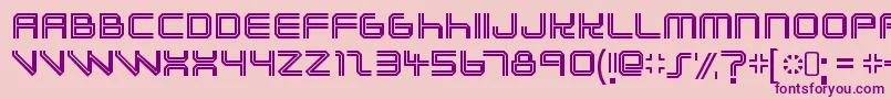 LunasolRegular Font – Purple Fonts on Pink Background