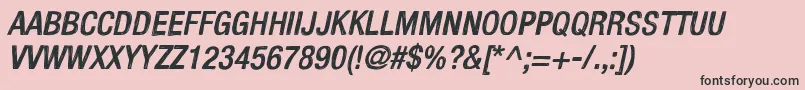 fuente KelpoticoItalic – Fuentes Negras Sobre Fondo Rosa