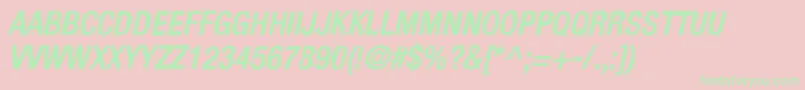 fuente KelpoticoItalic – Fuentes Verdes Sobre Fondo Rosa
