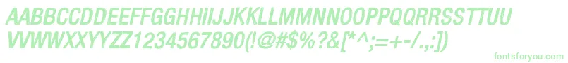 KelpoticoItalic-fontti – vihreät fontit