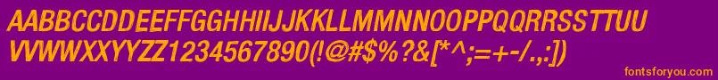 KelpoticoItalic Font – Orange Fonts on Purple Background