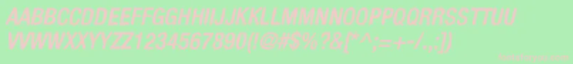 KelpoticoItalic Font – Pink Fonts on Green Background